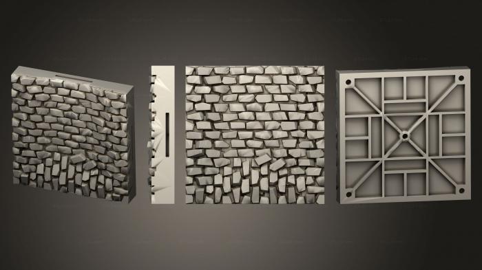 Geometrical panel (GC Alley 4way Intersection ROUGH 004, PGM_0454) 3D models for cnc