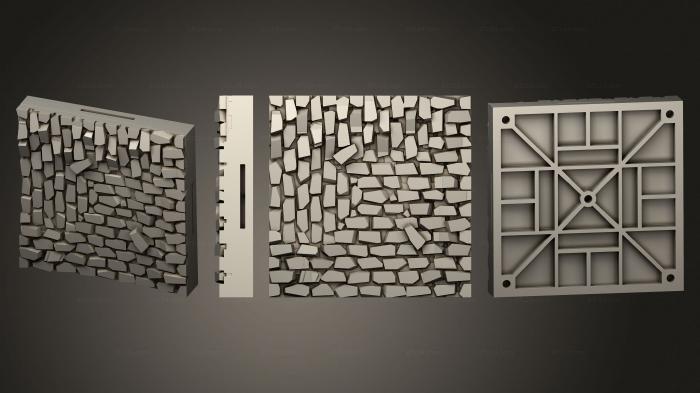 Geometrical panel (GC Alley corner ROUGH v1, PGM_0459) 3D models for cnc