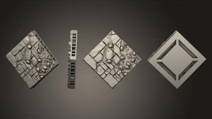Geometrical panel (Hidden Crypt Floor A 012, PGM_0503) 3D models for cnc