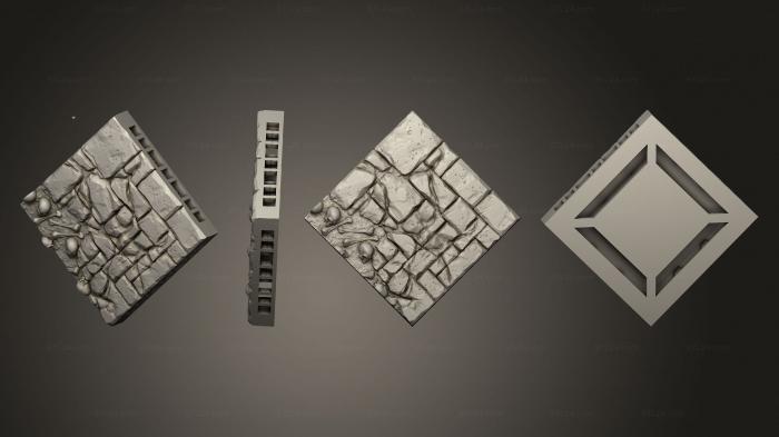 Geometrical panel (Hidden Crypt Floor A 014, PGM_0505) 3D models for cnc