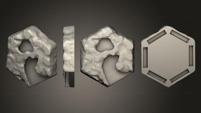 Панели геометрические (Hy грунт 1 Коронка h каменный источник v8 м, PGM_0515) 3D модель для ЧПУ станка