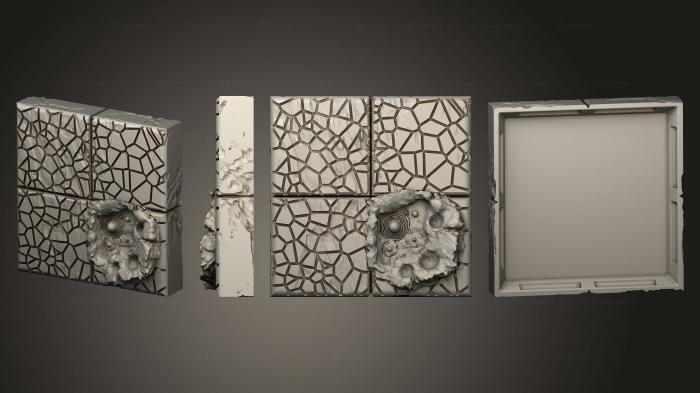 Geometrical panel (hy ground 1crown s mud pot v2 m, PGM_0601) 3D models for cnc