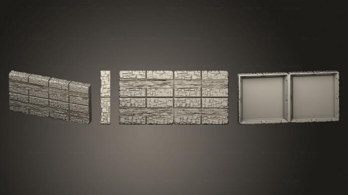 Панели геометрические (Hy грунтовая каменная дорога 2crown s со следами износа, PGM_0659) 3D модель для ЧПУ станка