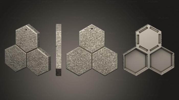 Geometrical panel (hy ground 3crown h bear trap2 v8 m, PGM_0663) 3D models for cnc