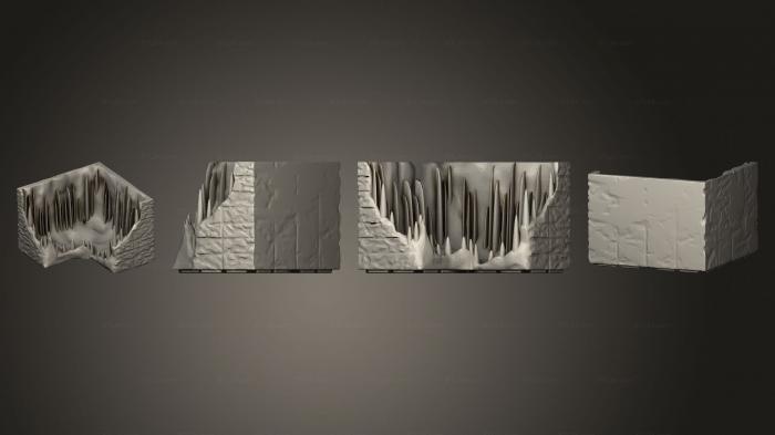 Geometrical panel (hy ground 4crown s ice cave top v2 m flat bottom, PGM_0667) 3D models for cnc