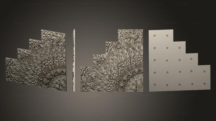 Geometrical panel (Kingdom Death Expansion Terrain FK Fairy Circle nolines, PGM_0698) 3D models for cnc
