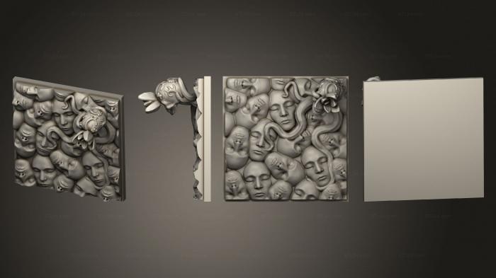 Geometrical panel (Kingdom Death Expansion Terrain FK Flower Patch 2, PGM_0700) 3D models for cnc