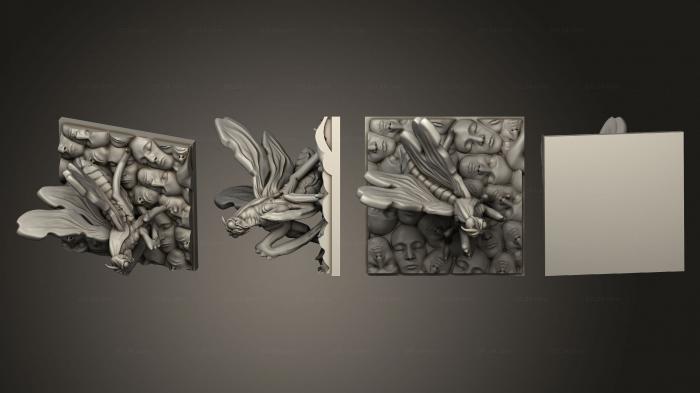Geometrical panel (Kingdom Death Terrain V2 Bug patch, PGM_0710) 3D models for cnc