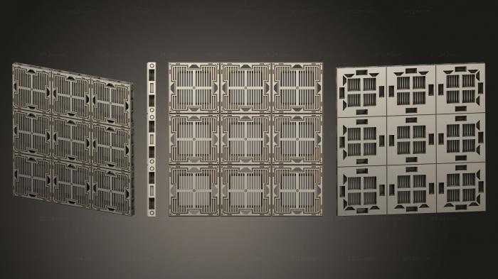 Панели геометрические (ШВАБРА C K It Floor 6x6 B v01, PGM_0752) 3D модель для ЧПУ станка