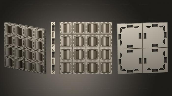 Geometrical panel (MOP C Kit Floor 4x4 F v01, PGM_0763) 3D models for cnc