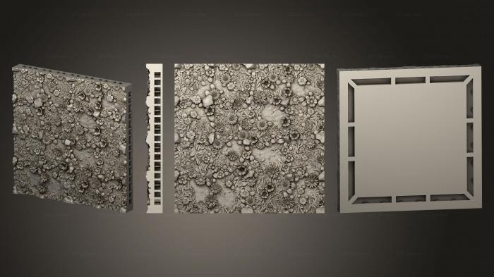 Панели геометрические (Природная Напольная плитка Meadows Tile 4x4 B, PGM_0820) 3D модель для ЧПУ станка