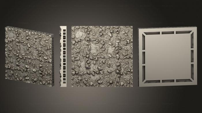 Geometrical panel (Nature Floor Tiles Savanna Tile 4x4 A, PGM_0831) 3D models for cnc
