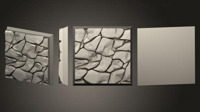 Geometrical panel (Square35mm B, PGM_0934) 3D models for cnc