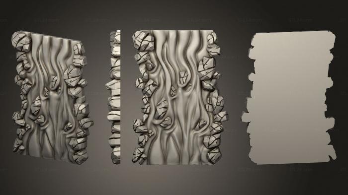 Geometrical panel (Volcano Lava River I 01, PGM_0954) 3D models for cnc