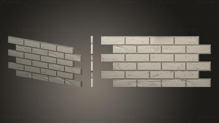 Panel made of bricks