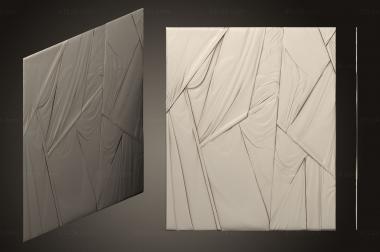 Geometrical panel (Wall panel, PGM_0991) 3D models for cnc