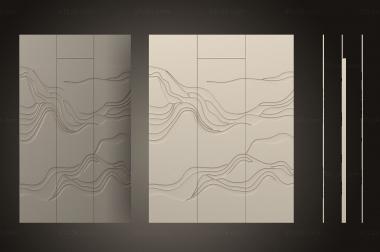 Geometrical panel (Panel, PGM_1004) 3D models for cnc