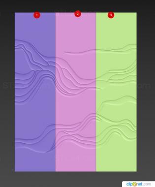 Geometrical panel (Panel, PGM_1004) 3D models for cnc