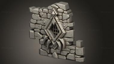 Geometrical panel (Forgotten Maze Wall, PGM_1046) 3D models for cnc