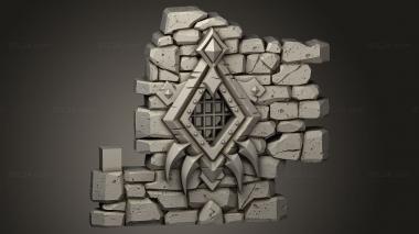 Geometrical panel (Forgotten Maze Wall, PGM_1046) 3D models for cnc