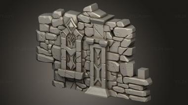 Geometrical panel (Forgotten Maze Wall, PGM_1051) 3D models for cnc