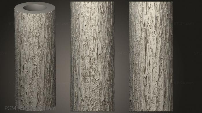 Geometrical panel (Texture Rollers Bark, PGM_1100) 3D models for cnc