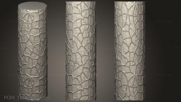 Geometrical panel (Texture Rollers Earth, PGM_1104) 3D models for cnc