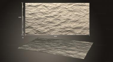 Geometrical panel (Water texture version3, PGM_1112) 3D models for cnc