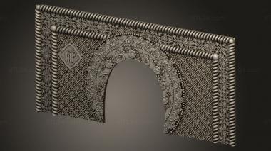 Geometrical panel (Carved salary for an icon, PGM_1129) 3D models for cnc