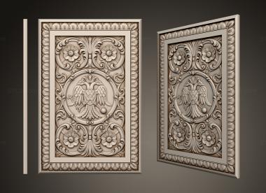 Square panels (Church panel, PN_0331) 3D models for cnc