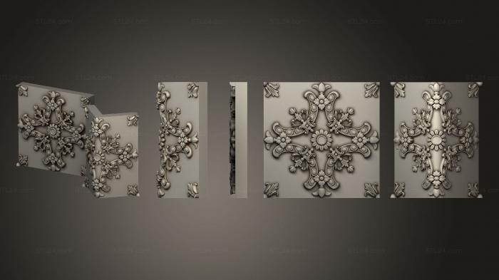 Панели разных форм (Декоративные накладки, PN_0335) 3D модель для ЧПУ станка