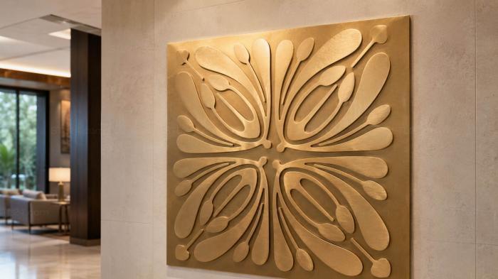 2D panel (Stone flower, P2D_0002) 3D models for cnc