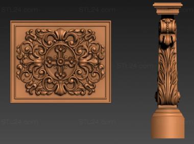 Church panel (Religious panel for icon case, PC_0316) 3D models for cnc