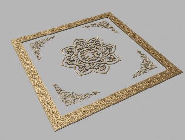 Church panel (Ceiling panel, PC_0323) 3D models for cnc