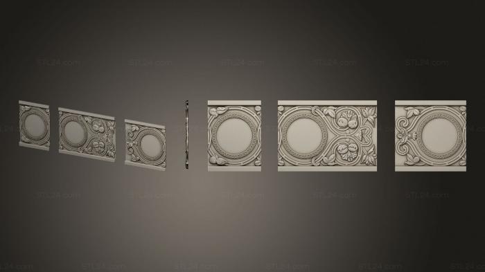 Church panel (Byzantine ornament, PC_0346) 3D models for cnc