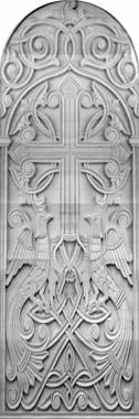 Church panel (Church panel with birds, PC_0364) 3D models for cnc