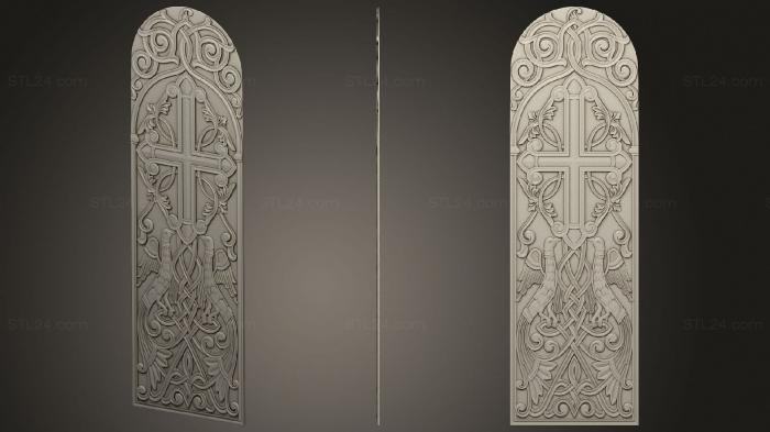 Church panel (Church panel with birds, PC_0365) 3D models for cnc