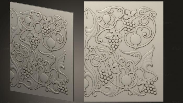 Church panel (Vine pattern, PC_0368) 3D models for cnc