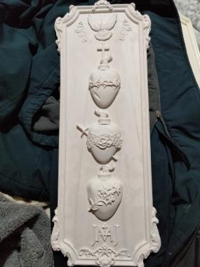 Church panel (Panel with dove rose lily crown of thornsstl1, PC_0379) 3D models for cnc