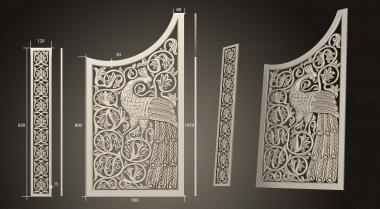 Church panel (Panel with a charptitsa, PC_0398) 3D models for cnc