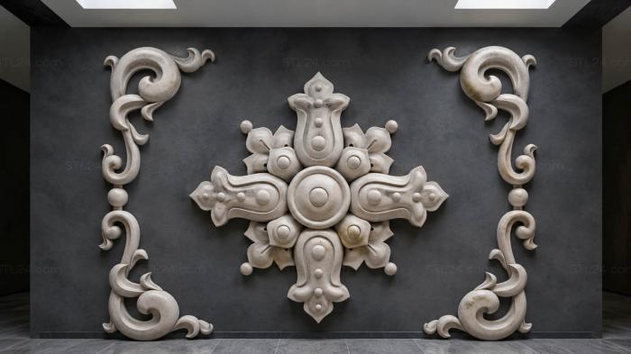 Horisontal panel (PG_0047-1) 3D models for cnc