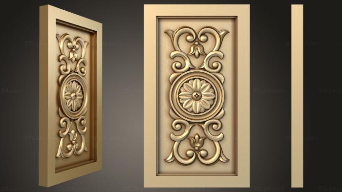 Horisontal panel (Carving elements of the icon case, PG_0355) 3D models for cnc