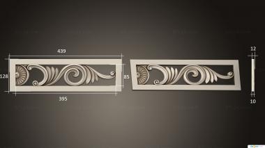 Horisontal panel (Decorchik, PG_0365) 3D models for cnc