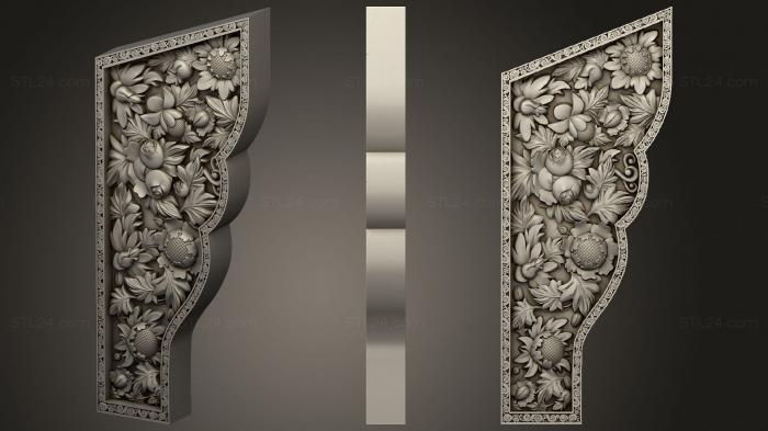 Horisontal panel (Buddhist altar side fragment, PG_0367) 3D models for cnc