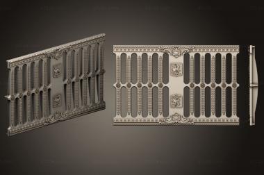 Horisontal panel (Casting grid, PG_0373) 3D models for cnc