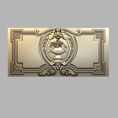 Horisontal panel (Carved panel on the stairs, PG_0400) 3D models for cnc