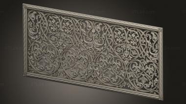 Horisontal panel (Grid, PG_0406) 3D models for cnc