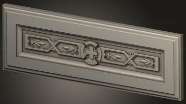 Horisontal panel (Three panels with religious symbols, PG_0410) 3D models for cnc