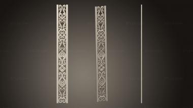 Vertical panel (Carved element, PV_0546) 3D models for cnc