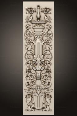 Vertical panel (Roman panel, PV_0555) 3D models for cnc